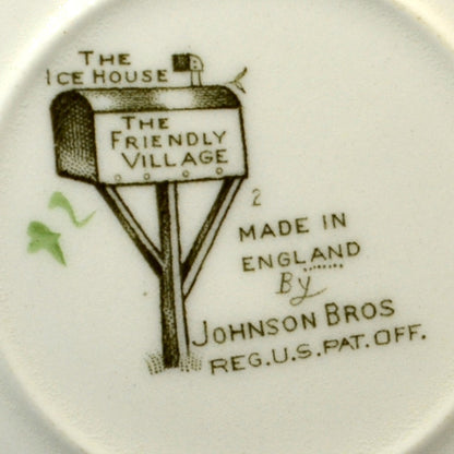 Johnson Brothers Friendly Village China Teacup and Saucer The Ice House