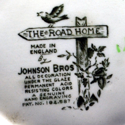 Johnson Bros china factory marks the road home teapot