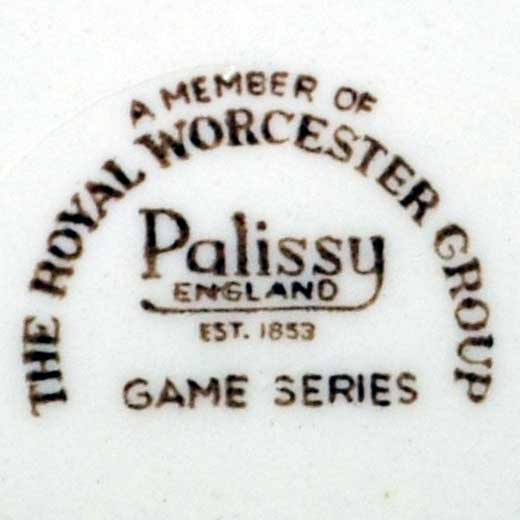 royal worcetsre palissy mark 1958-1976