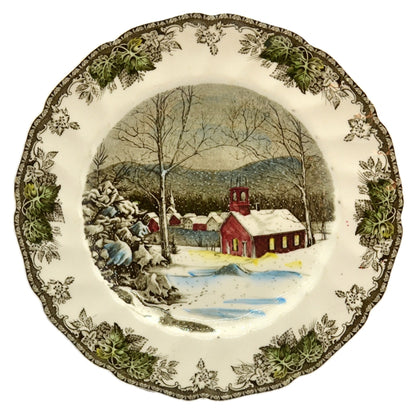 Johnson Brothers China The Friendly Village Dinner Plate The School House