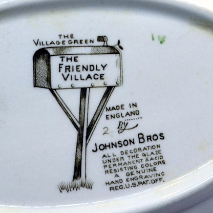 Jognson Bros china marks the village green design