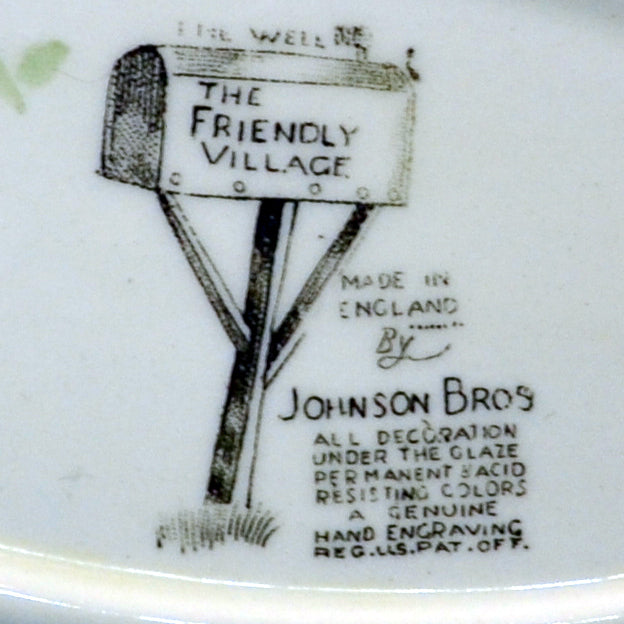 Johnson Bros china marks the Friendly Village