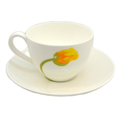 Villeroy and Boch Tulip China Teacup and Saucer