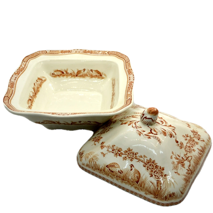 Furnivals Quail Brown & White China Tureen and Lid Rd 684771