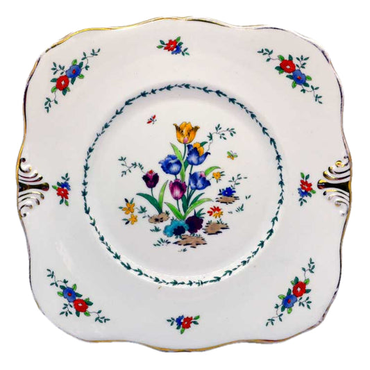 tuscan floral china serving plates
