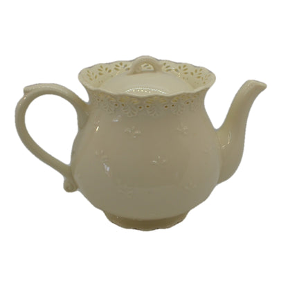 Veroni Dyramics Poland Cream Pierced China Teapot