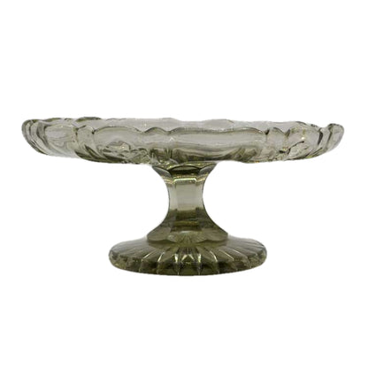 cake stand in early tri molded glass