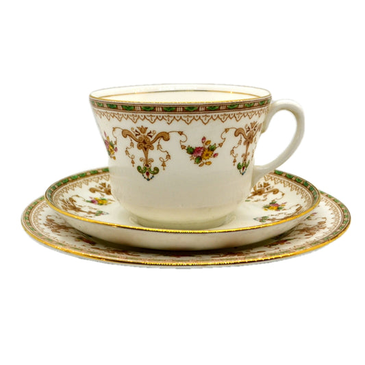 Aynsley China Pattern 16199 Large Teacup Saucer and Side Plate