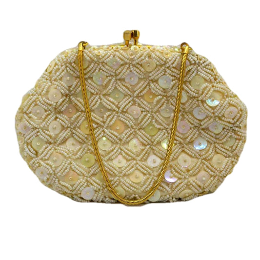 vintage beaded and sequin small evening bag