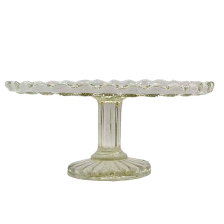 3.5 inch tall glass cake stand