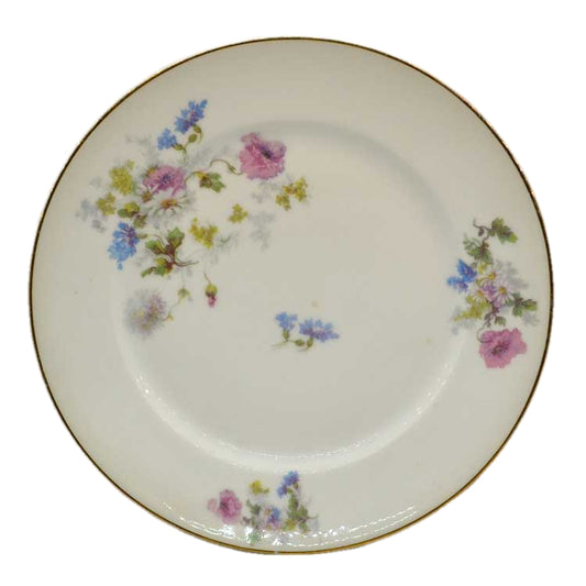 Vintage bone china floral design dessert vplates