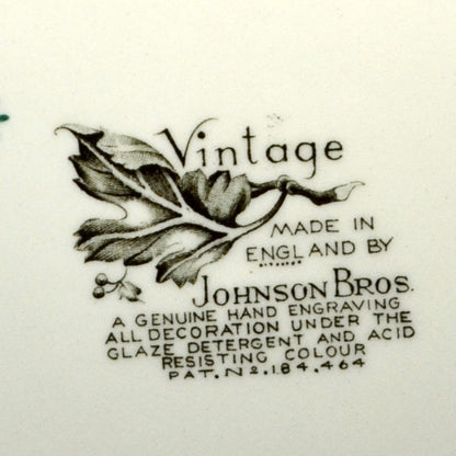 Johnson Bros China Vintage Rd no 184464 Dinner Plate