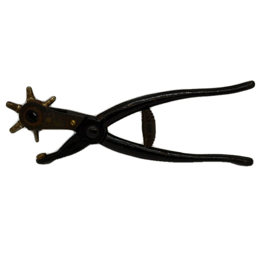 Vintage metal leather hole punch