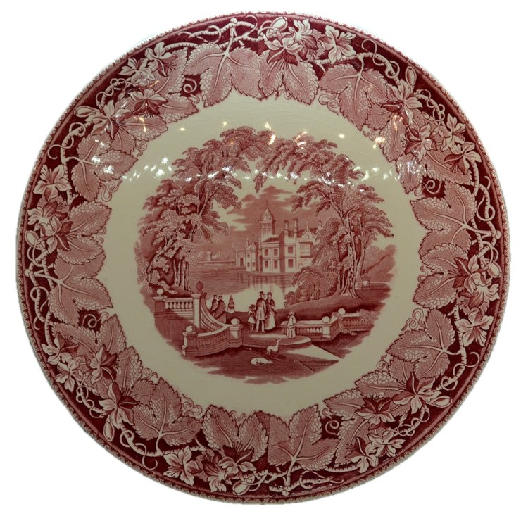 Vintage Masons Ironstone Red & White Vista China 16-inch Charger Plate