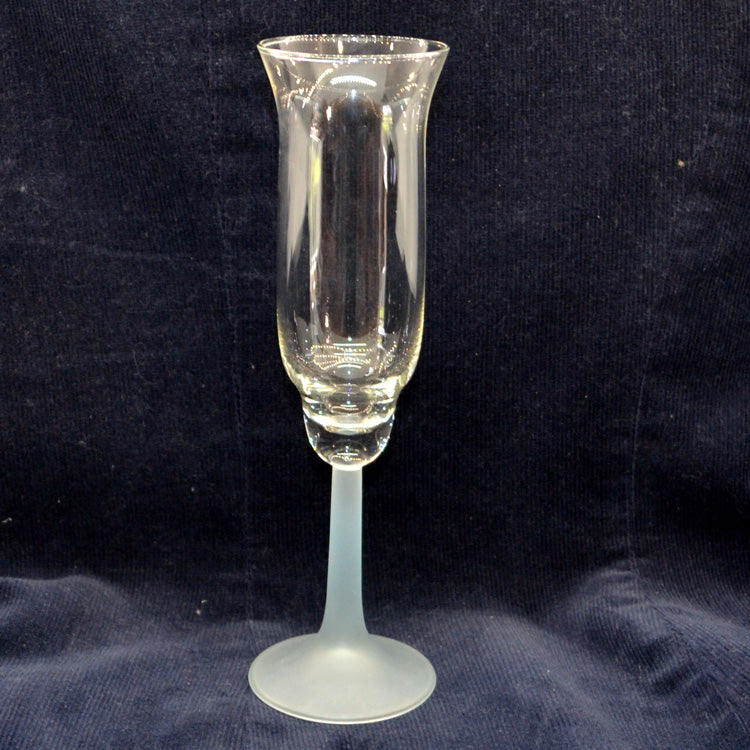 Vintage Opaque Stemmed Champagne Glass