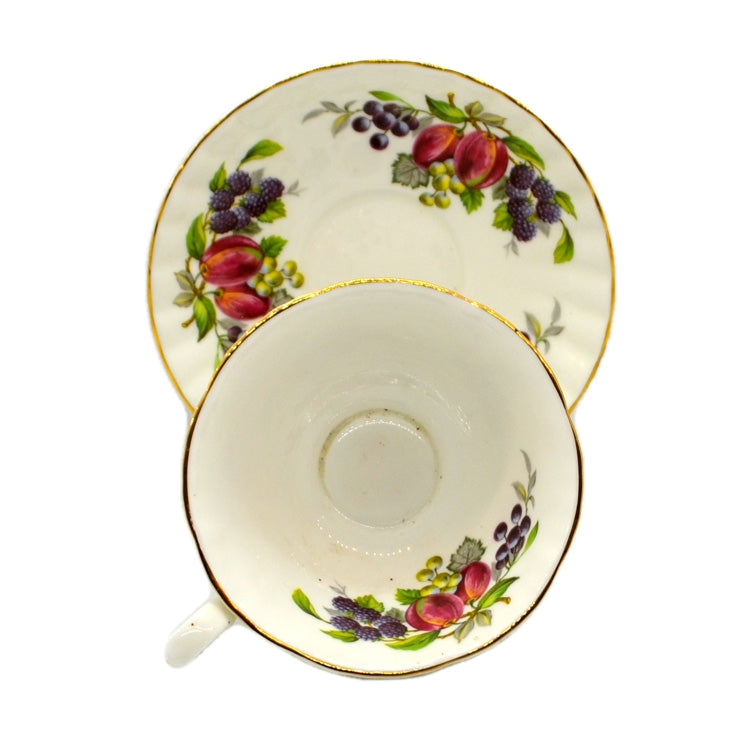 Royal Stafford China Autumn Fruits Teacup and Saucer