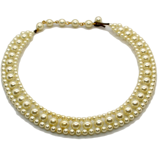 Vintage faux pearl costume jewellery necklace | VintageFarmhouse ...
