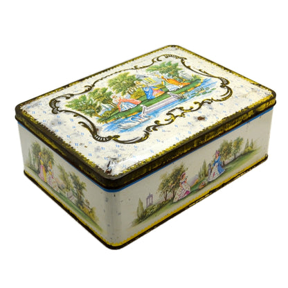 Vintage CWS Co-operative Georgian Ladies 2-LBS Biscuit Tin