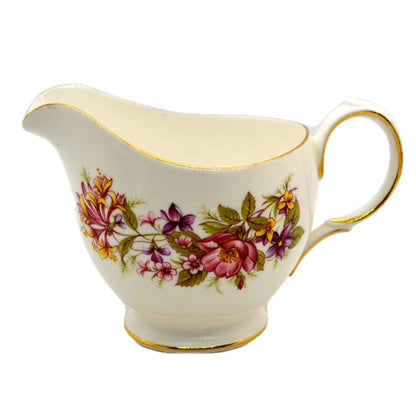 Colclough Wayside milk jug bone china pattern No 8581