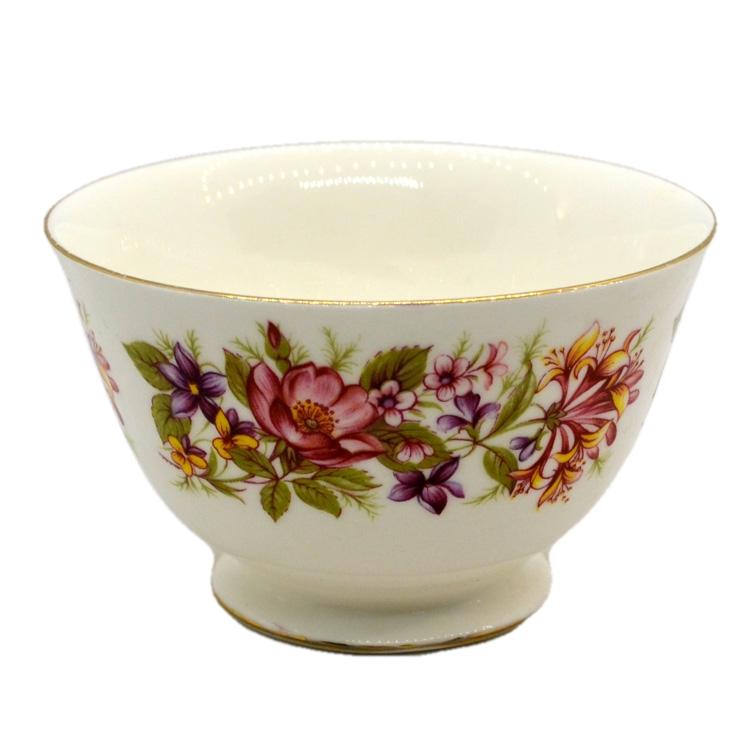 Colclough Wayside bone china sugar bowl