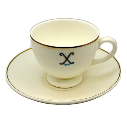 Wedgwood Metallised Bone China X Teacup & Saucer