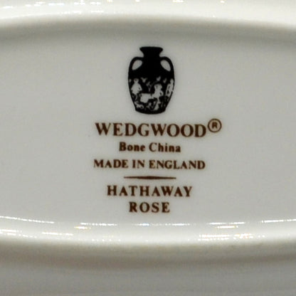 Wedgwood China Hathaway Rose Leaf Trinket Tray