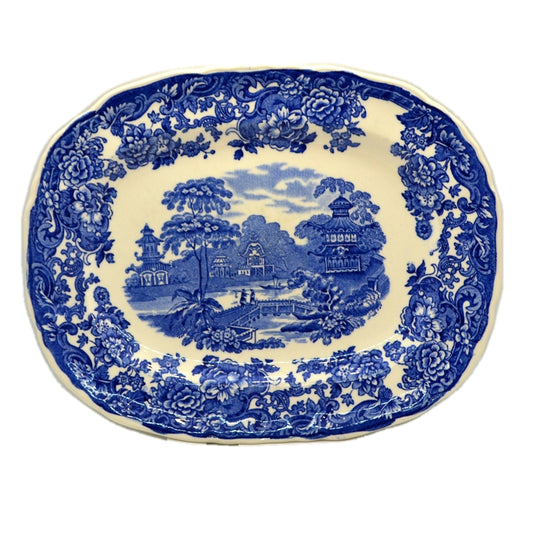 Wedgwood Queens Ware Blue and White China Chinese Platter
