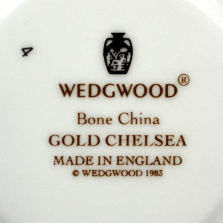 Wedgwood China Gold Chelsea Tmarks