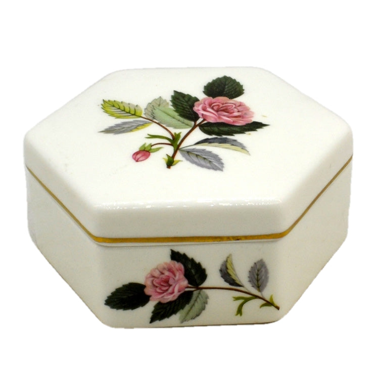 Wedgwood China Hathaway Rose Lidded Trinket Box