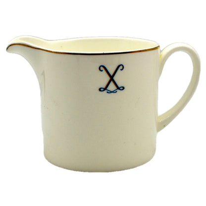 Wedgwood Metallised Bone China X Milk Jug