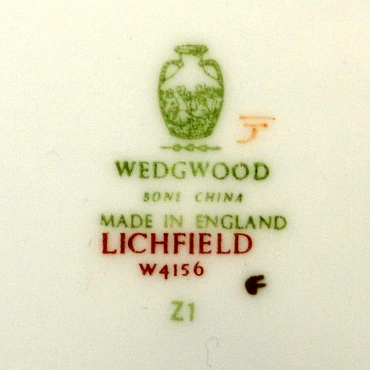 Wedgwood China Lichfield W4156 Teacup, Saucer & Side Plate Trio