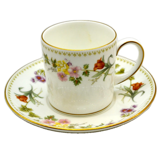 Wedgwood China Mirabelle R4537 Coffee Can and Saucer