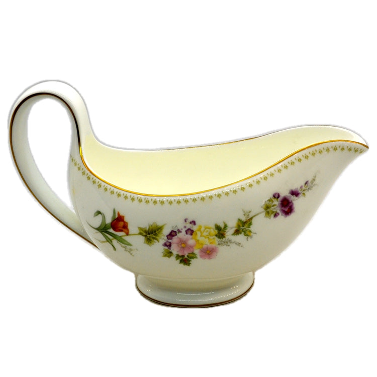 Wedgwood China Mirabelle R4537 Gravy Boat and Saucer