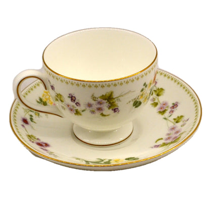 Wedgwood China Mirabelle R4537 Teacup and Saucer