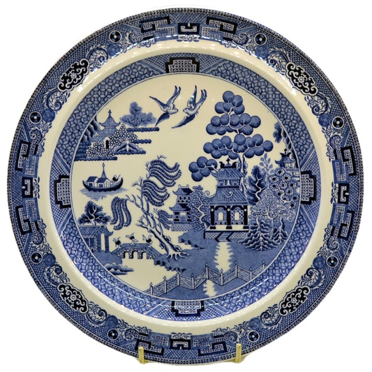 Wedgwood Blue and White Willow china 10 inch dinner plate