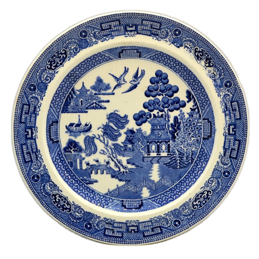 Wedgwood China Blue and White Willow 8-1/8th-inch dessert plate