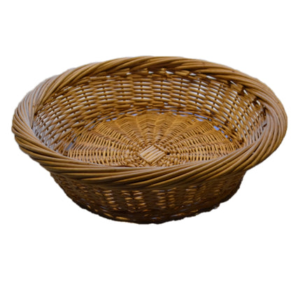 Large Natural Wicker Bread Display Basket