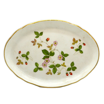 Wedgwood Wild Strawberry Floral China Oval Dish