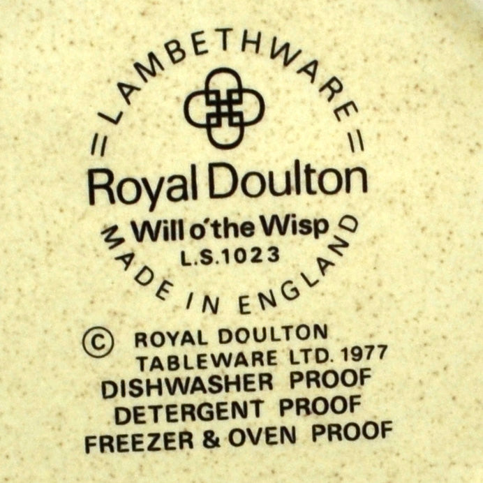 Royal Doulton China Will O The Wisp factory stamp