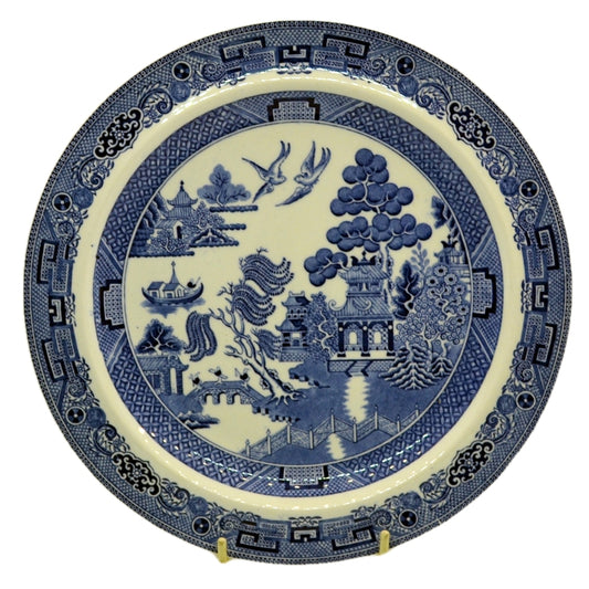 Wedgwood Blue and White Willow china 9.25 inch dinner plate