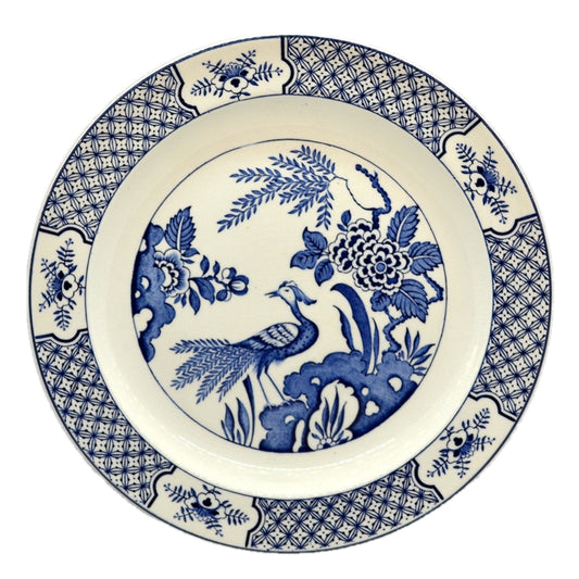 Wood & Sons "Yuan" Blue and White china 10 inch dinner plate