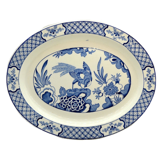 Wood & Sons "Yuan" Blue and White china 11.75-inch Platter