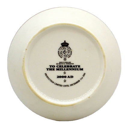 Royal Worcester Millenium China 4.5-Inch Trinket Dish