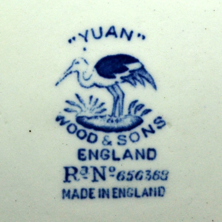 Wood & Sons "Yuan" Blue and White china marks
